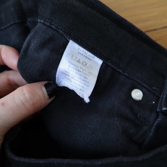 Everlane High Rise Skinny Ankle Black Jeans, Size 26 - Picture 7 of 13